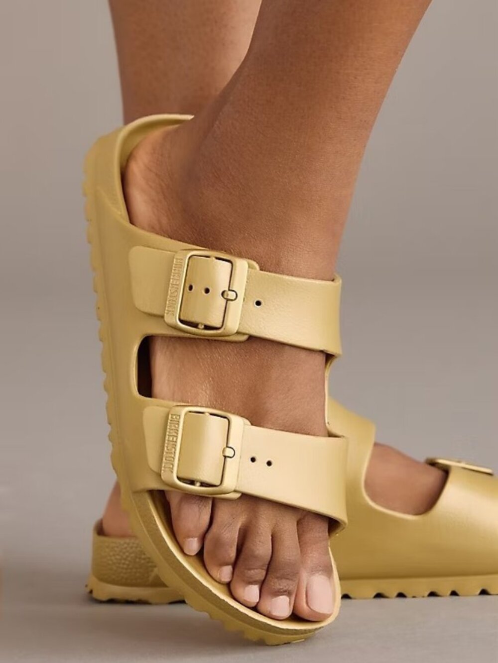 Birkenstock Arizona EVA Sandals US 6-6.5 eu 37 New gold